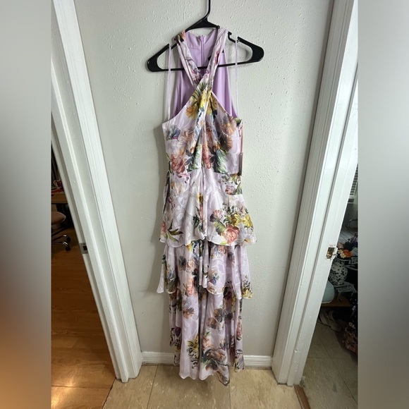 NWT Alex Marie Valeria Tiered Ruffle Maxi Dress 8 - Picture 4 of 12